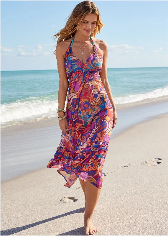 Cover Up Dress - Floral Paisleys